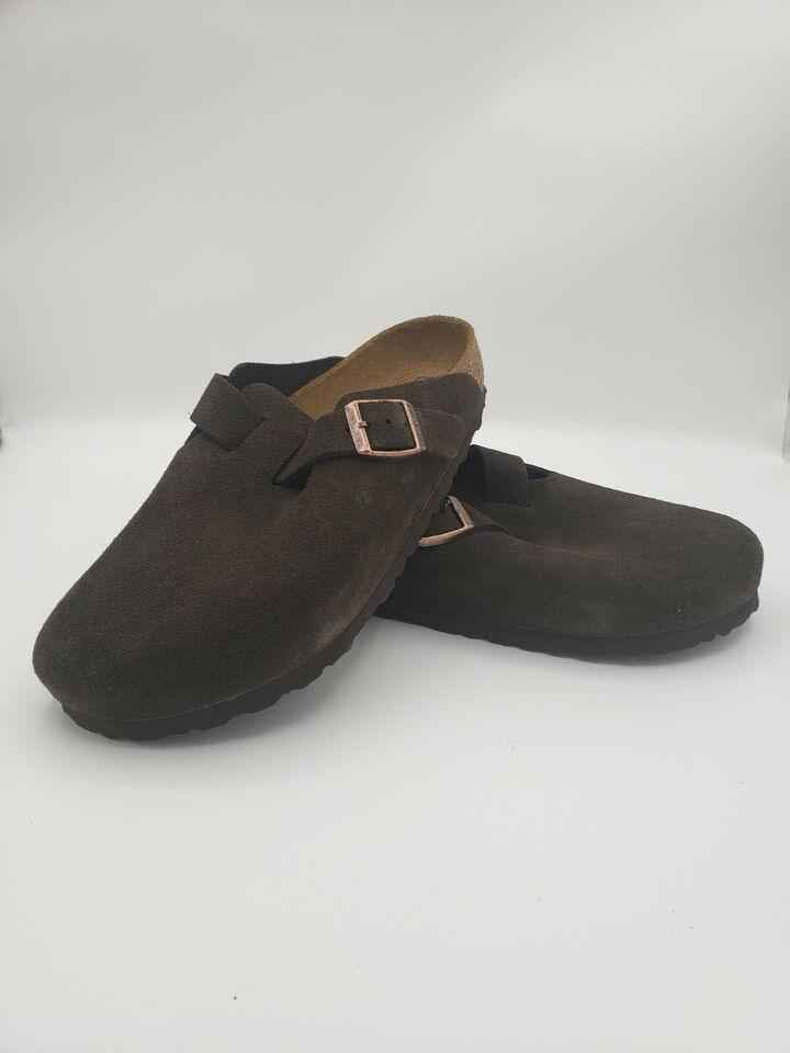 BIRKENSTOCK Boston Mocha Suede Unisex - AikCulture