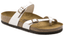 Birkenstock Mayari Birkibuc Golden Pearl White AikCulture