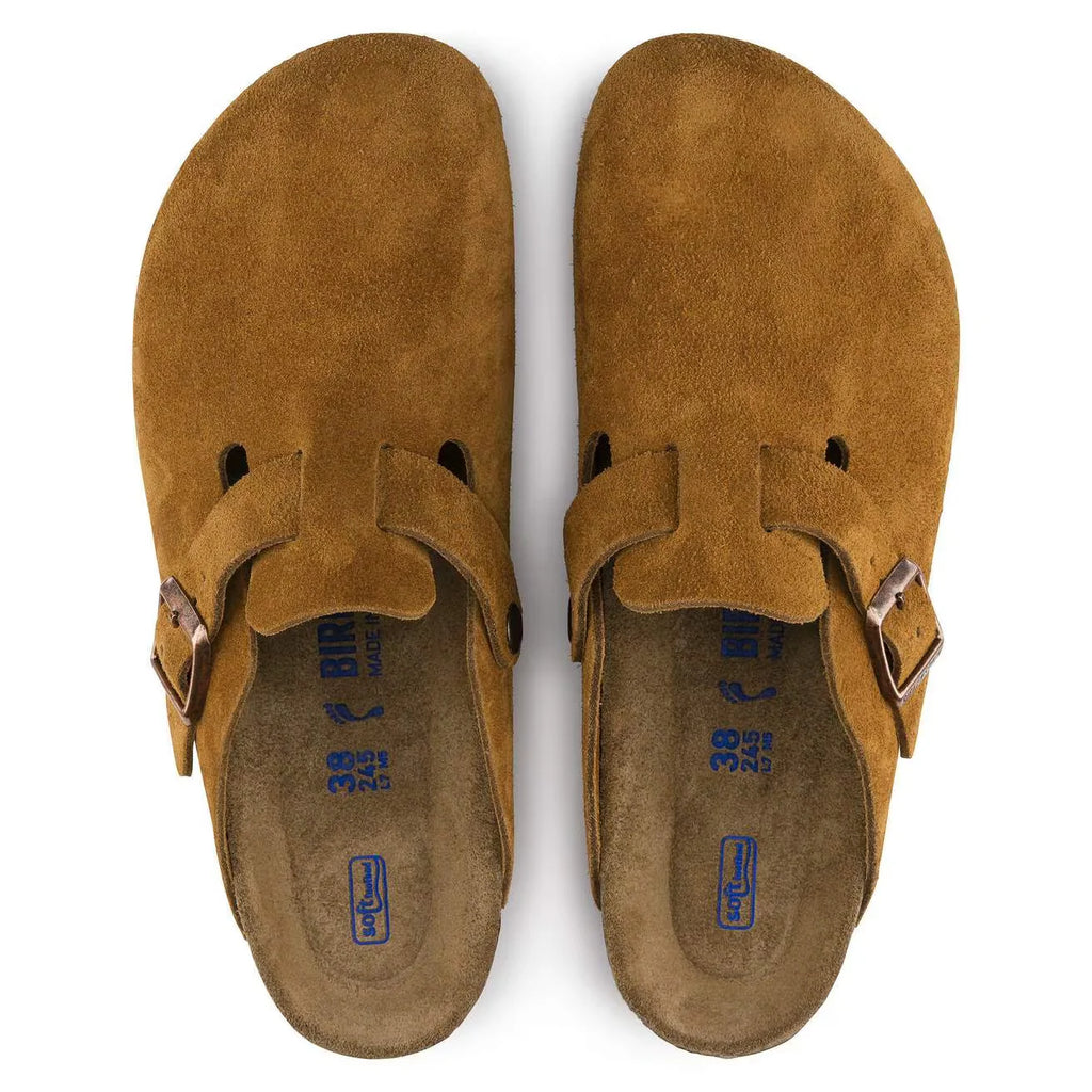 Birkenstock Boston Soft Footbed Suede Leather Multiple Colors Mens Womens Clogs