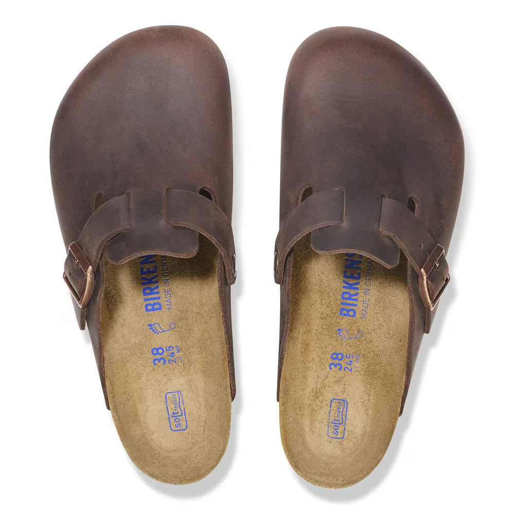 BIRKENSTOCK Boston Soft Footbed Oiled Leather Habana