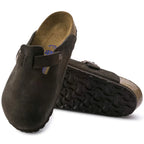 Birkenstock Boston Soft Footbed Suede Leather Multiple Colors Mens Womens Clogs