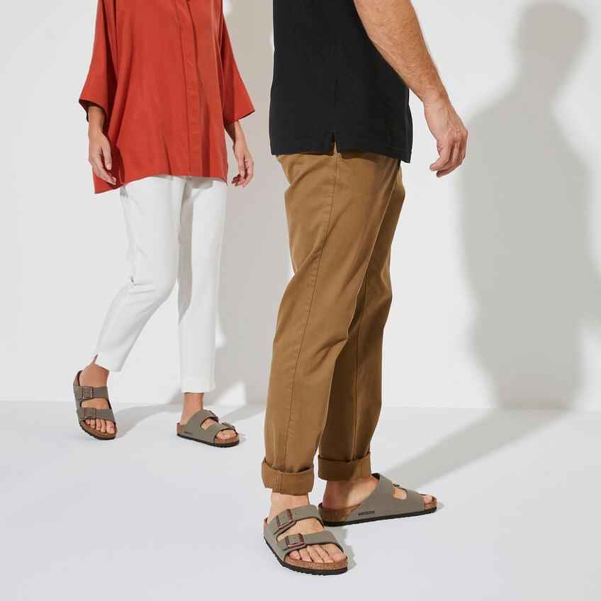 BIRKENSTOCK Arizona Birkibuc Stone - AikCulture