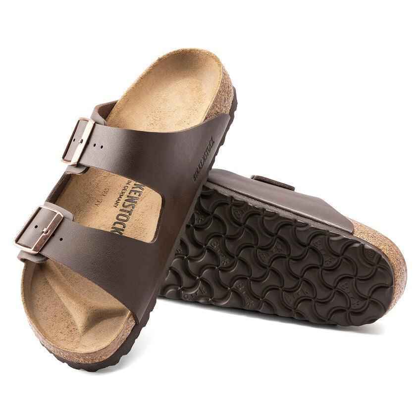 BIRKENSTOCK Arizona Birko-Flor Dark Brown - AikCulture