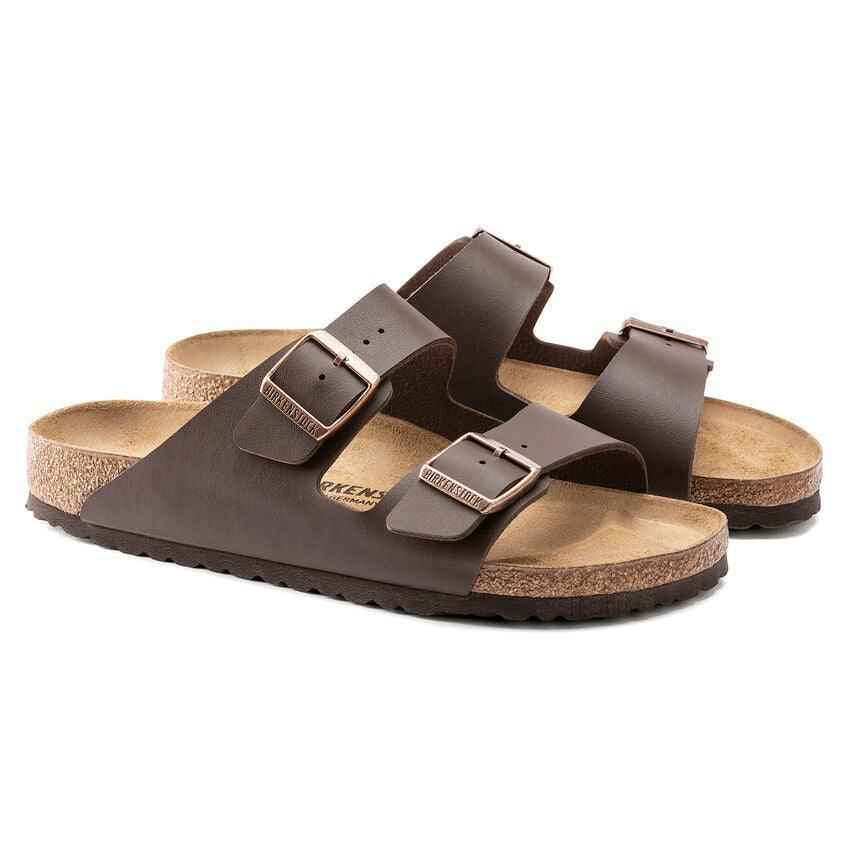 BIRKENSTOCK Arizona Birko-Flor Dark Brown - AikCulture