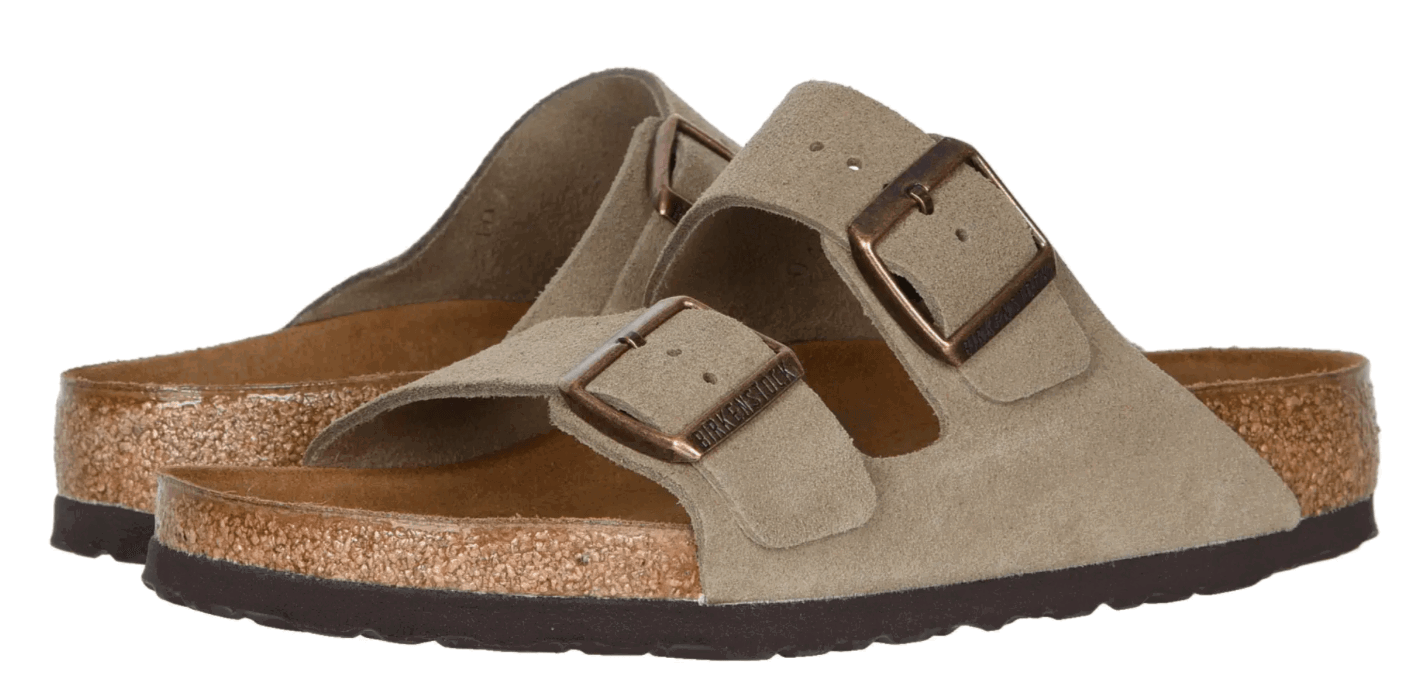 BIRKENSTOCK Arizona Suede Leather Taupe Taupe