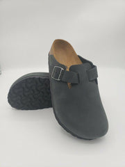 BIRKENSTOCK Boston Oiled Leather-Black - AikCulture