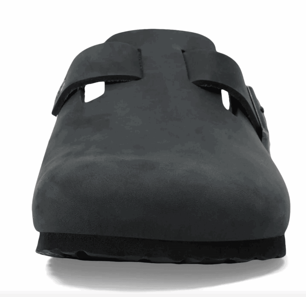 BIRKENSTOCK Boston Oiled Leather-Black - AikCulture
