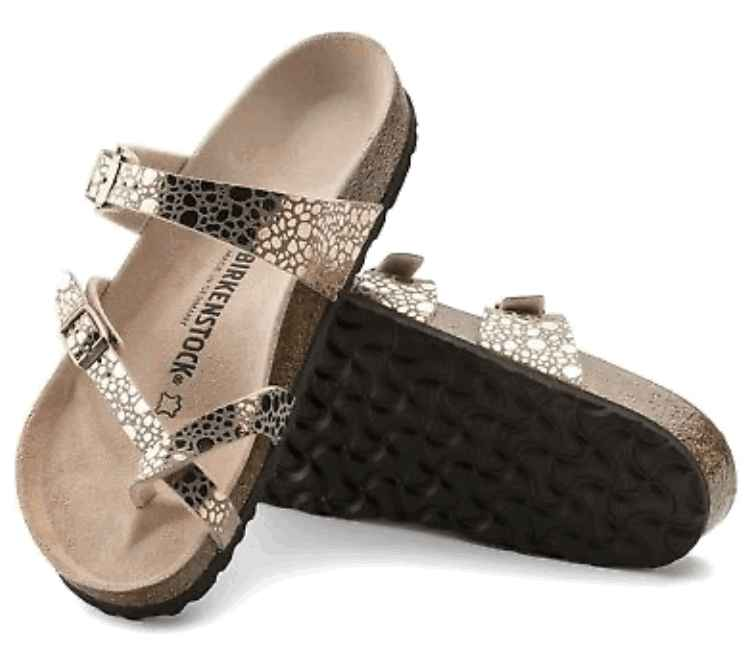 BIRKENSTOCK Mayari Birkibuc Metallic Stone Copper - AikCulture