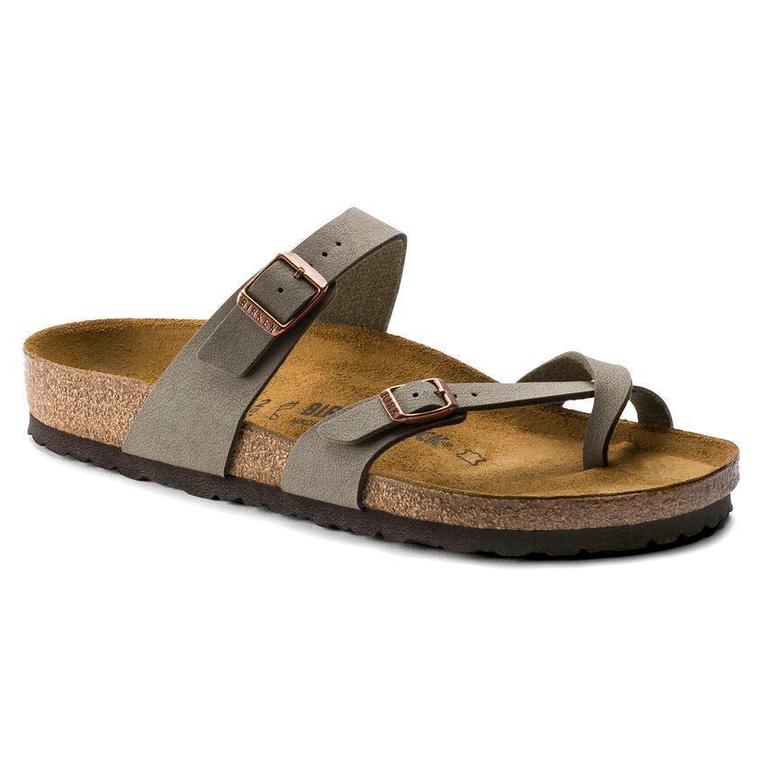 BIRKENSTOCK Mayari Birkibuc Stone Stone Regular