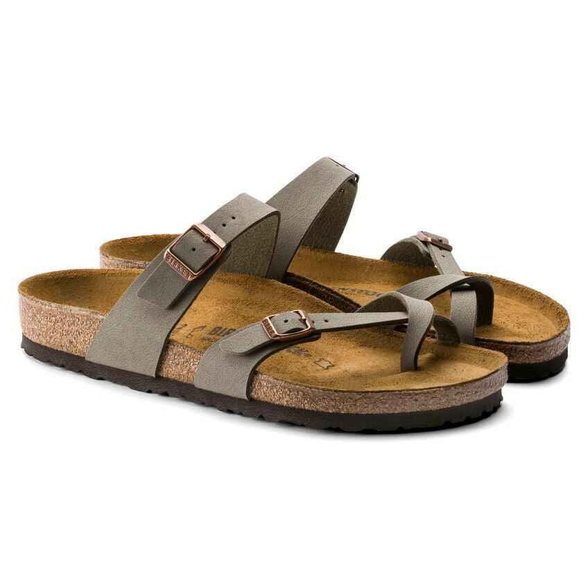 BIRKENSTOCK Mayari Birkibuc Stone - AikCulture