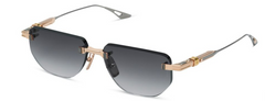 DITA Epiluxury 22 - 22K Gold Plated - White Gold w/ Dark Brown to Clear Gradient - Green AR Unisex Sunglasses - AikCulture