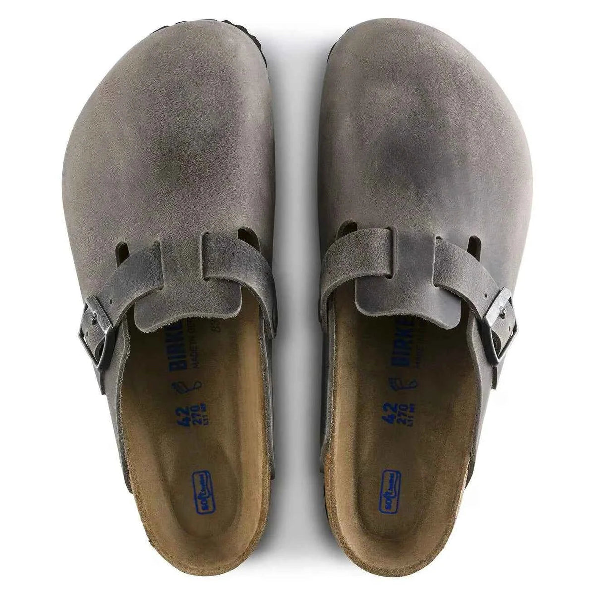Birkenstock Boston Soft Footbed Oiled Leather Iron AikCulture