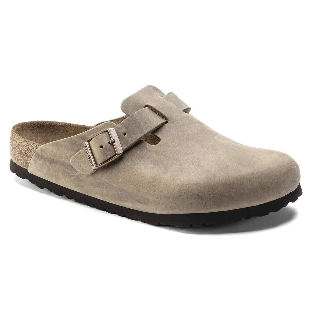 Birkenstock Boston Soft Footbed Oiled Leather Tobacco Brown AikCulture