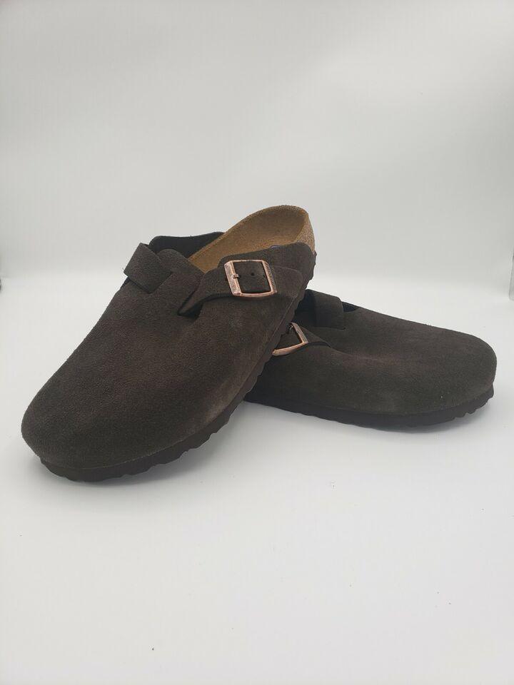 Birkenstock Boston Soft Footbed Suede Leather Mocha AikCulture