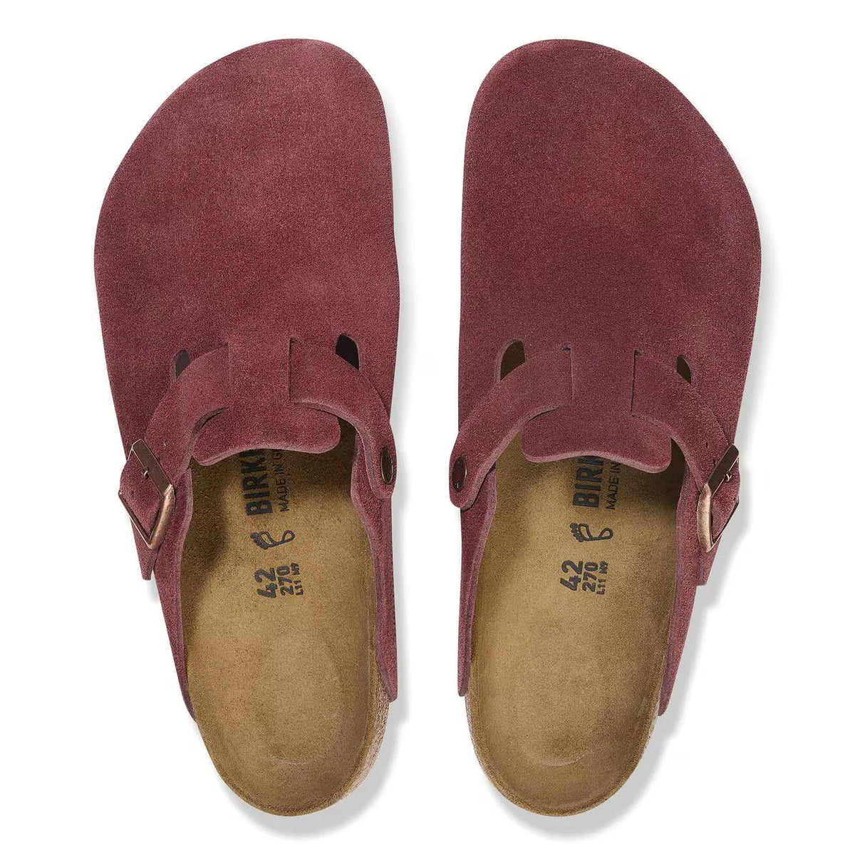 Birkenstock Boston Suede Leather Multiple Colors Mens Womens Clogs Comfort Mules AikCulture