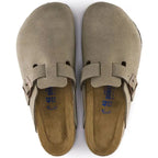 Birkenstock Boston Suede Leather Taupe AikCulture
