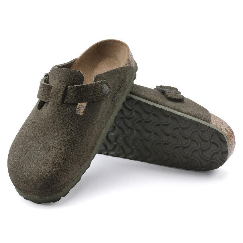 Birkenstock Boston Suede Leather Thyme AikCulture Main image