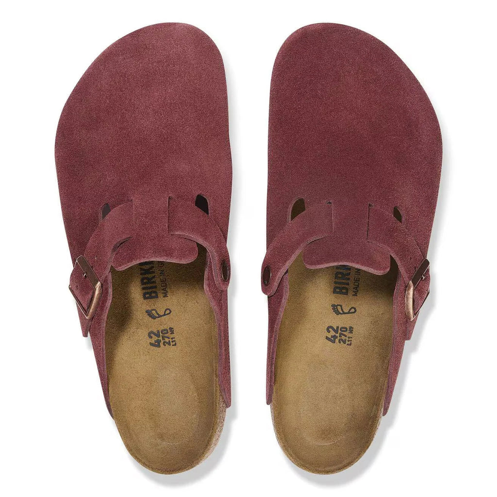 Birkenstock Boston Suede Leather Zinfandel AikCulture