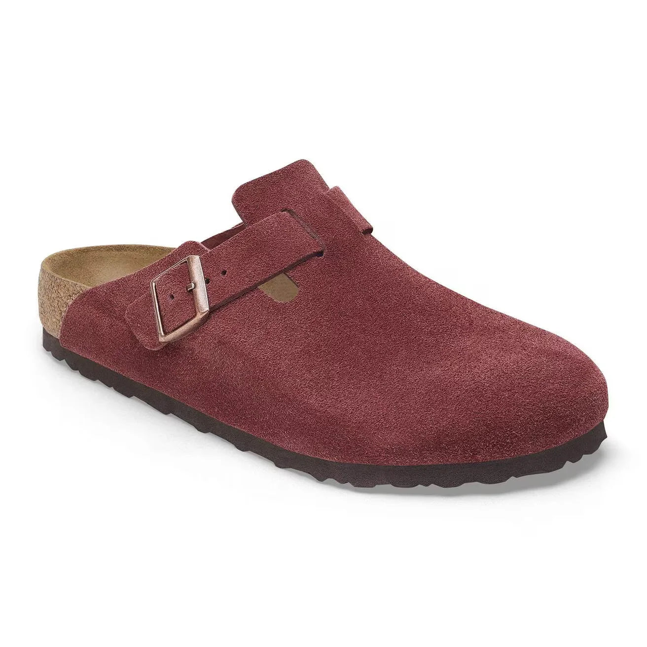 Birkenstock Boston Suede Leather Zinfandel AikCulture Main image