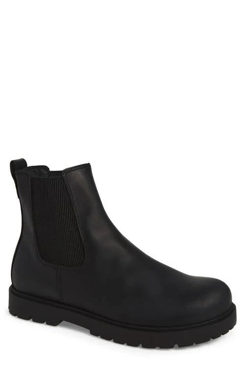 Birkenstock Highwood Slip On Leather Mens Womens Chelsea Boots Comfort Shoes New AikCulture