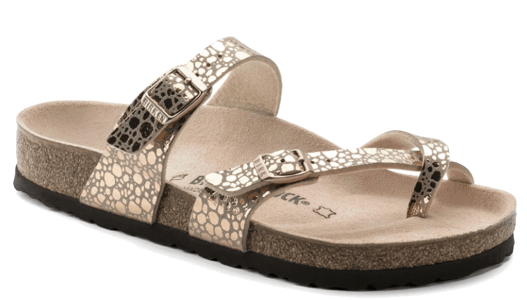 Birkenstock Mayari Birkibuc Metallic Stone Copper AikCulture