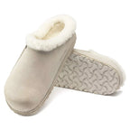 Birkenstock Zermatt Premium Suede Leather Antique White AikCulture