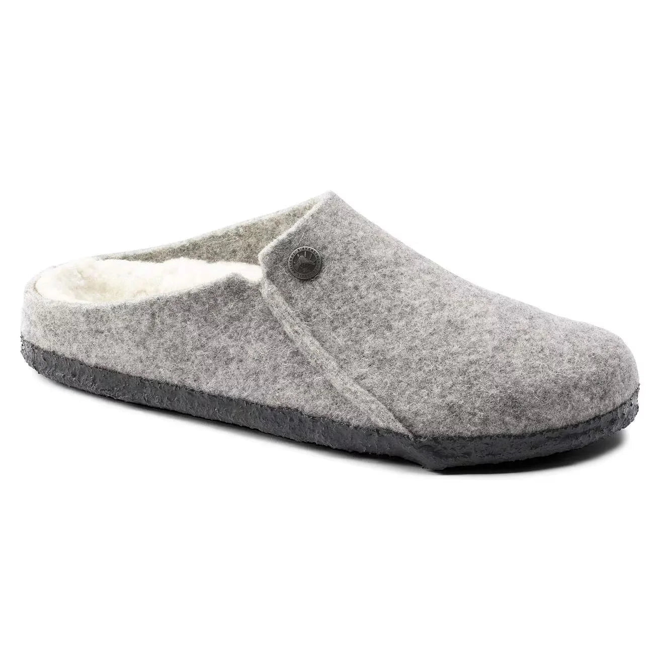 Birkenstock Zermatt Shearling Wool Felt Light Grey AikCulture