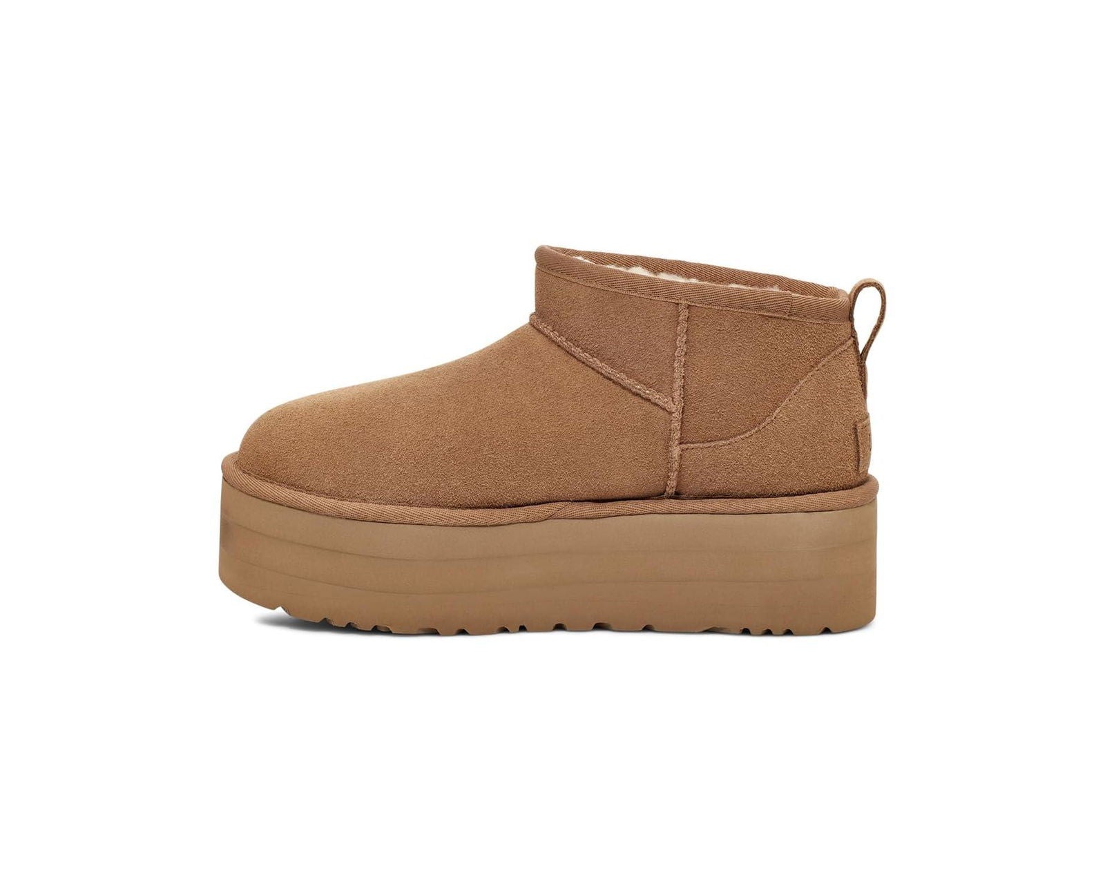 Ugg Women's Classic Ultra Mini Platform Suede Shearling Lined Boots New 1135092 Secondary image
